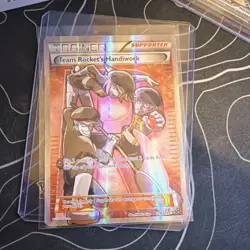 Pokemon Team Rocket's Handiwork Full Art Ultra Rare Holo Trainer Card XY 124/124 - Image 1