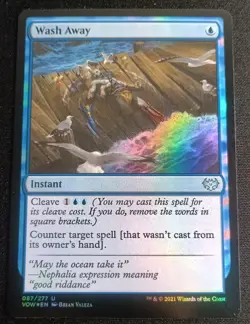 MTG Crimson Vow - Wash Away - Foil - Image 1