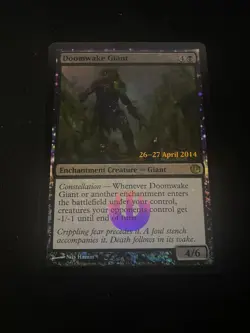 MTG Doomwake Giant Prerelease Promo Foil JOU 26–27 Apr 2014 - Image 1