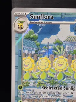 Pokemon Sunflora 169/167 Illustration Rare Full Art Twilight Masquerade NM- - Image 5