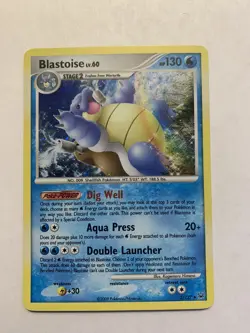 Pokemon Blastoise 2/127 Holo Rare Platinum LP - Image 1