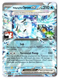 Wellspring Mask Ogerpon ex 064/167 - Pokemon Prize Pack Series Stamped Holo NM - Image 1