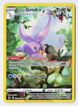 Hisuian Goodra GG21/GG70 - Pokemon Crown Zenith Galarian Gallery Full Art Holo - Image 1