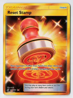Reset Stamp 253/236 - Pokemon SM Unified Minds Secret Gold Rare Holo Foil NM - Image 1
