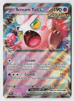 Scream Tail ex 094/167 -Pokemon Twilight Masquerade Double Rare Holo Foil NM - Image 1