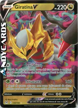 GIRATINA V 130/196 • Rara Holo • Origine Perduta SWSH11 POKEMON - Image 1
