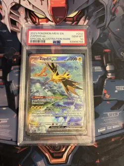 2023 POKEMON MEW EN-151 SPECIAL ILLUSTRATION RARE #202 ZAPDOS EX PSA 10 - Image 1