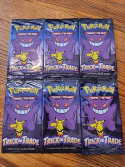 6x Lot of Pokemon Halloween Trick or Trade BOOster Packs 2022 👻 - Image 1