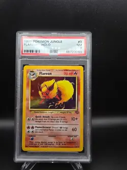 Flareon Holo 1999 Jungle 3/64 Pokemon TCG PSA 7 - Image 1