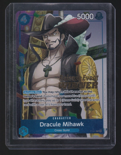 Dracule Mihawk (OP11 Release Event Winner) P-081 One Piece Promotion Cards Foil - Image 1