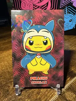 Pokemon Card Database Team Rocket Snorlax Pikachu Heart Holo - Image 1
