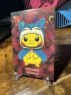 Pokemon Card Database Team Rocket Snorlax Pikachu Heart Holo - Image 2