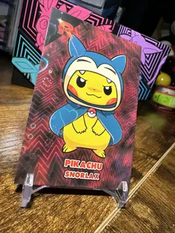 Pokemon Card Database Team Rocket Snorlax Pikachu Heart Holo - Image 3