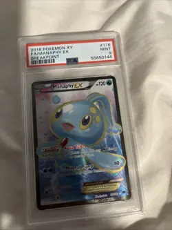 Pokemon TCG Manaphy EX XY Breakpoint Holo Full Art Ultra Rare Card 116/122 - Image 1