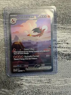 Pokemon TCG Charizard EX Scarlet & Violet 151 Card 199/165 Sir NM/M Condition - Image 3