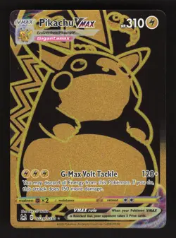 Pikachu VMAX TG29/TG30 Pokemon Lost Origin Holo Full Art Card - Image 1