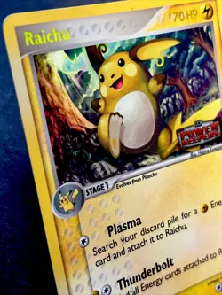Raichu 12/108 LP Ultra Rare Cute Forest Art EX Power Keepers Stamp Pokemon Card! - Image 1
