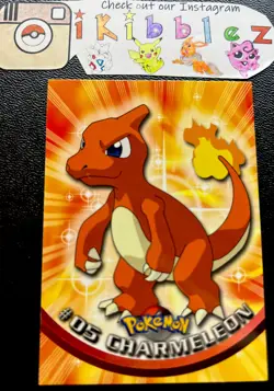 Charmeleon #05 MINT Pack Fresh Vintage TOPPS Black Logo Non-Holo Pokemon Card! - Image 1