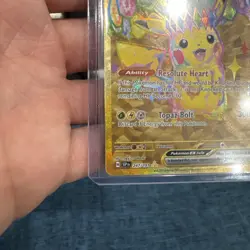 Pokemon TCG New Set Pikachu 247/191 Hyper Rare Gold Card Surging Sparks - Image 4