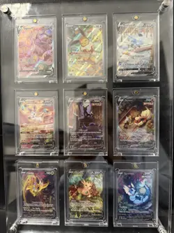 Pokemon TCG Eevee Evolutions V Full Art Holo Promo 9 Card Lot Espeon Umbreon - Image 1