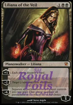 Liliana of the Veil 1x FOIL ISD MTG Innistrad Mythic MINT black G2U - Image 1