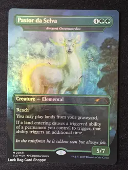 Pastor da Selva - Ancient Greenwarden (2059) Secret Lair Drop Rainbow Foil - Image 1