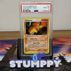PSA 8 CHARIZARD 100/97 | EX Dragon Holo Graded Pokemon Card - Image 1
