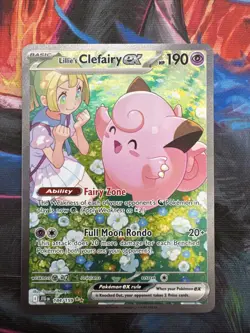 Pokemon Journey Together Lillie’s Clefairy EX 184/159 Special Illustration Rare - Image 1