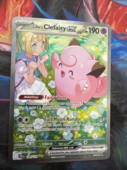 Pokemon Journey Together Lillie’s Clefairy EX 184/159 Special Illustration Rare - Image 2