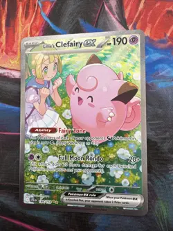 Pokemon Journey Together Lillie’s Clefairy EX 184/159 Special Illustration Rare - Image 3