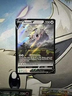 Pokemon TCG Sword & Shield Arceus V Black Star Promo SWSH204 Holo Furusawa 2022 - Image 1