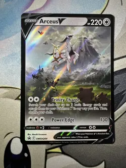 Pokemon TCG Sword & Shield Arceus V Black Star Promo SWSH204 Holo Furusawa 2022 - Image 3