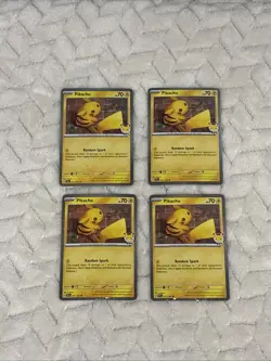 4 X-Pikachu 051 /162 Stamped 2026 Pokemon Day 30 Promo NEAR MINT CONDITIONS - Image 1
