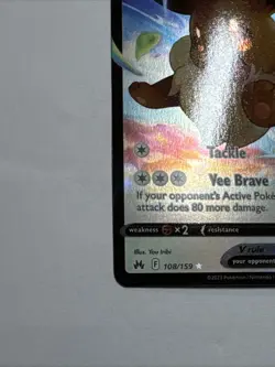 Eevee V #108 Ultra Rare Crown Zenith Pokemon TCG - Image 5