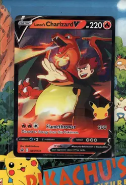 Pokemon TCG Lance's Charizard V SWSH133 Promo Celebrations NM/M - Image 1