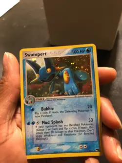 Swampert 5/17 Holo POP SERIES 1 FART SWIRL Rare Promo 2004 Pokemon NM - Image 3