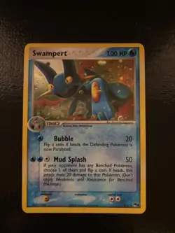 Swampert 5/17 Holo POP SERIES 1 FART SWIRL Rare Promo 2004 Pokemon NM - Image 5