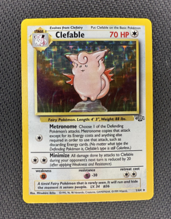 Pokemon Clefable Holo Rare Unlimited Jungle 1/64 (NM) - Image 1