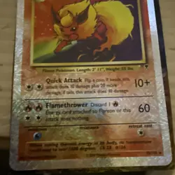 2002 WOTC POKEMON LEGENDARY COLLECTION FLAREON 10/110 REVERSE HOLO FOIL NM - Image 5