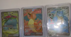 Pokemon S&V 151 Charizard, Blastoise, Venusaur ex 182, 183, 184 /165 - UR Set - Image 3