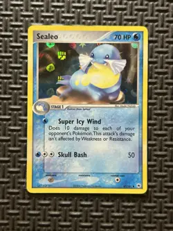 Pokemon TCG EX Hidden Legends Sealeo 47/101 Reverse Holo Uncommon LP - Image 1