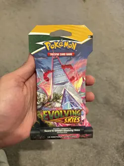 Pokemon TCG - Evolving Skies Sleeved Booster Pack Sword & Shield SEALED - Image 1