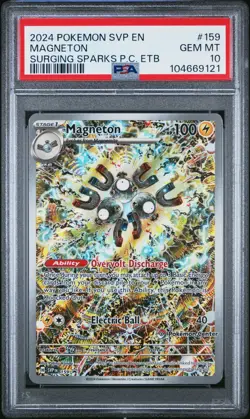 PSA 10 GEM MINT - Pokemon Center STAMPED Black Star Promo Magneton SVP 159 - Image 1