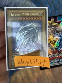 Blue-Eyes White Dragon SDK-001 Ultra Rare Unlimited 🔥WAVY 1.5 Print🔥 071💎NM💎 - Image 1