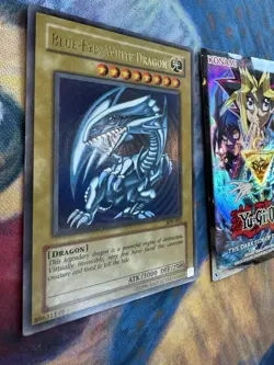 Blue-Eyes White Dragon SDK-001 Ultra Rare Unlimited 🔥WAVY 1.5 Print🔥 071💎NM💎 - Image 5