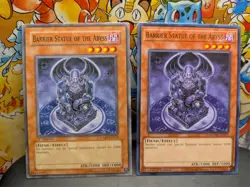 🔥 2 X Barrier Statue of The Abyss 1st Edition Yu-Gi-Oh ( N Mint )🔥 - Image 1