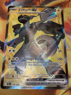 Zekrom ex 158/086 Sv: Black Bolt Holo Pokemon Card Near Mint+ - Image 3