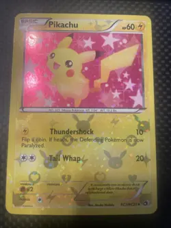 Pikachu RC7/RC25 B&W Legendary Treasures Pokemon Card Radiant Collection - Image 1