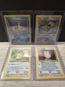 Vintage Pokemon card collection 4 card lot Vintage WOTC TCG ALL Holos English - Image 1
