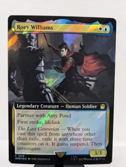x2 - MTG - Doctor Who - Rory Williams - Extended Art - Surge Foil - 1028 NM Rare - Image 2